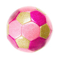 Duckiez - Duckiez Metallic voetbal roze 15cm