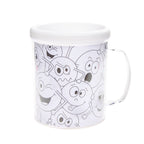 Duckiez kleur je eigen beker smiley 10 cm | 24 stuks