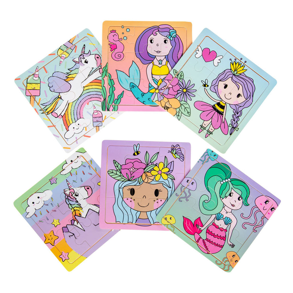 Duckiez houten puzzel (prinses, eenhoorn of zeemeermin)