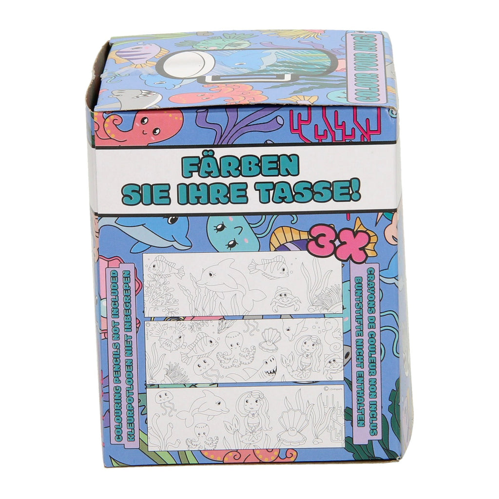 Kleur je eigen beker zeedieren 250 ml | 36 stuks