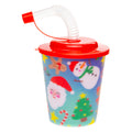 Duckiez beker met deksel en rietje kerst, 12st.