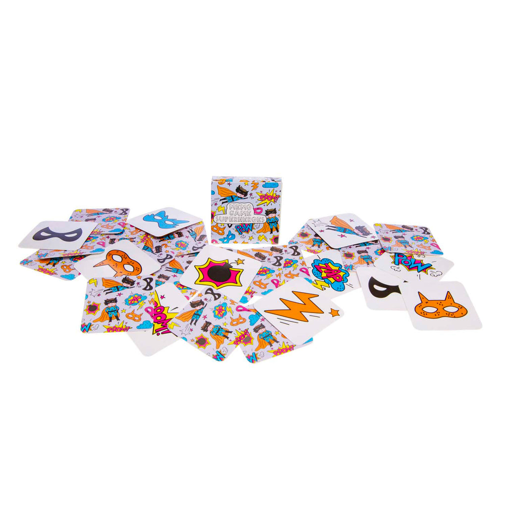 Duckiez mini memospel superhelden, 28 kaarten