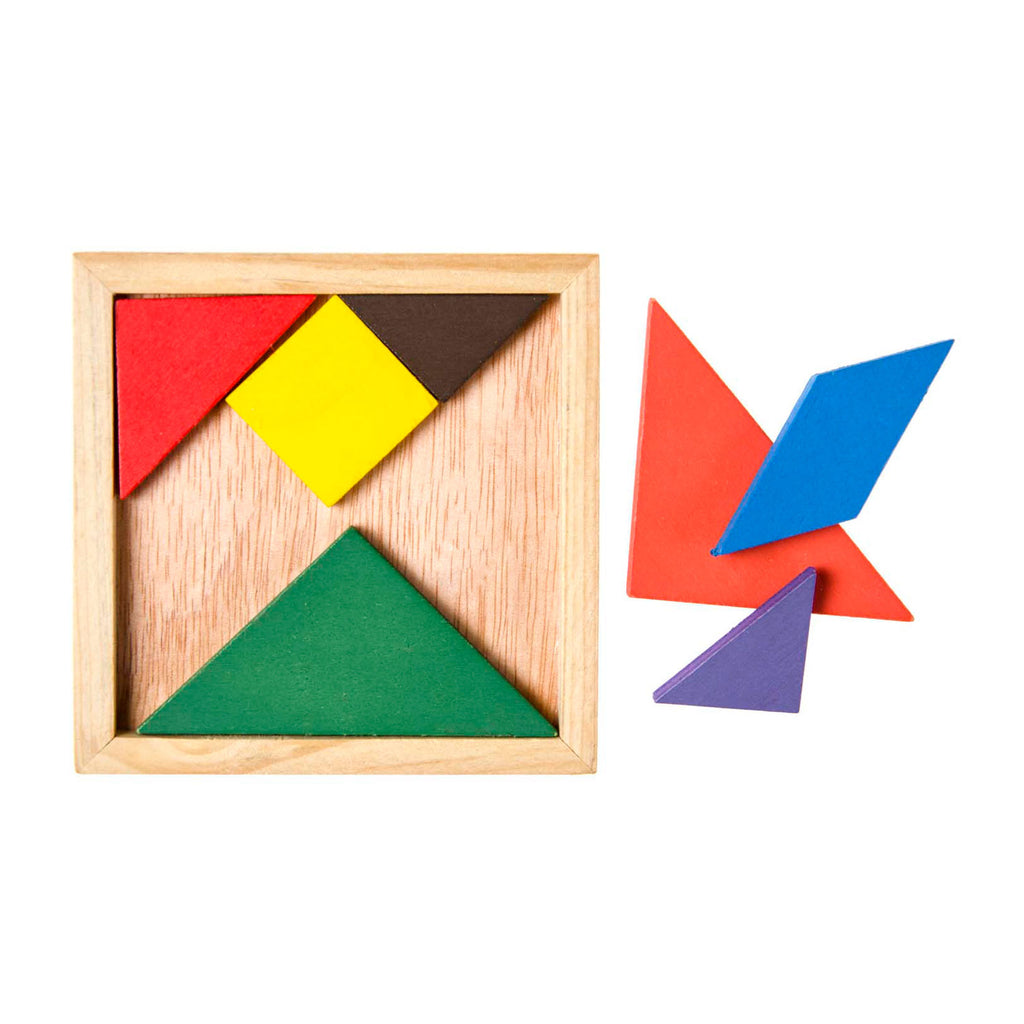Duckiez houten tangram puzzel, 7st.