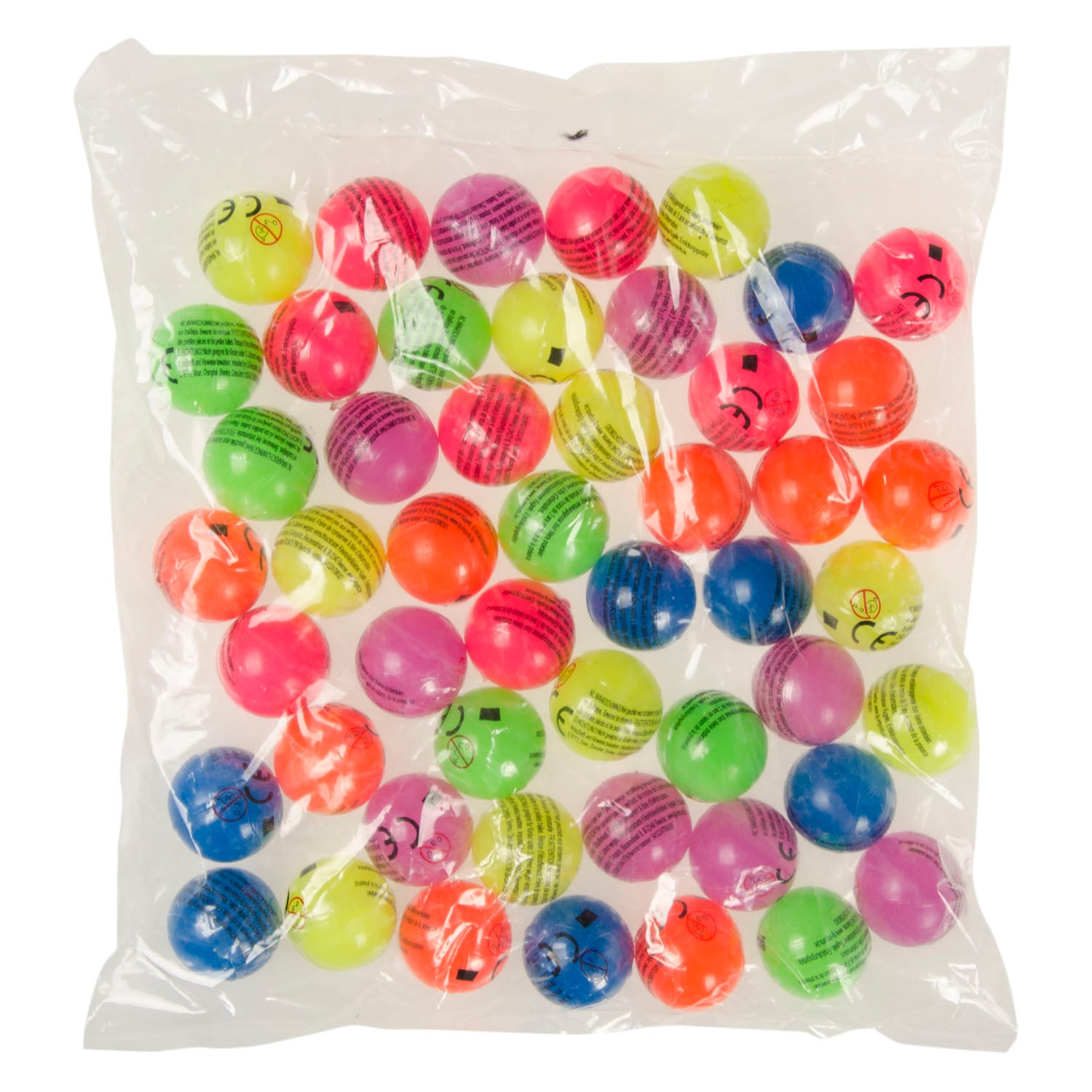 Duckiez - Duckiez Mini stuiterballen neonkleurig 50 stuks