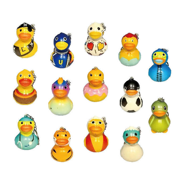 Duckiez - Duckiez Sleutelhanger eendje foam gekleurd - 24st