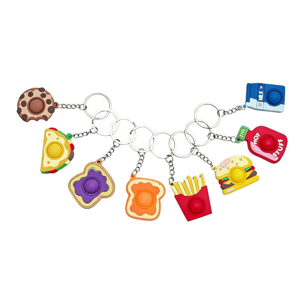 Duckiez - Duckiez Sleutelhanger pop it food thema