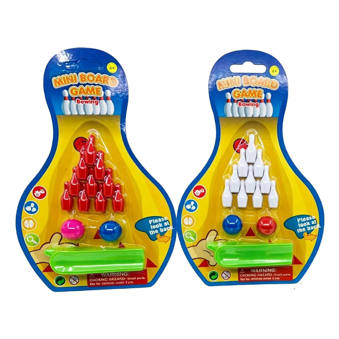 Duckiez - Duckiez Mini bowlingset met 2 knikkers