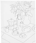 Creativ company schildercanvas met print onbijttafel - 24x30cm