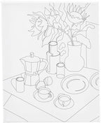 Creativ company schildercanvas met print onbijttafel - 24x30cm