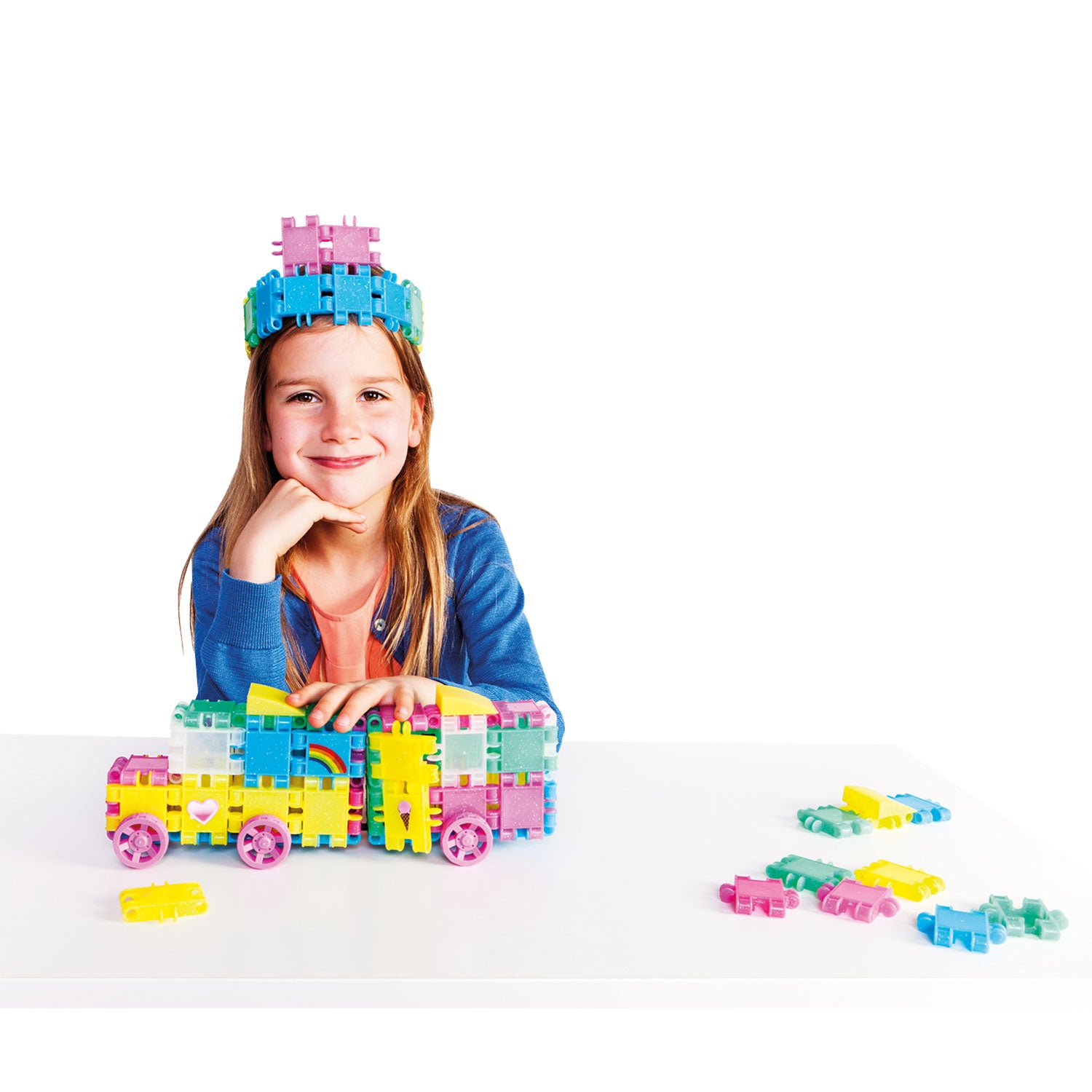 Clics bouwblokken - glitter bouwset 8in1