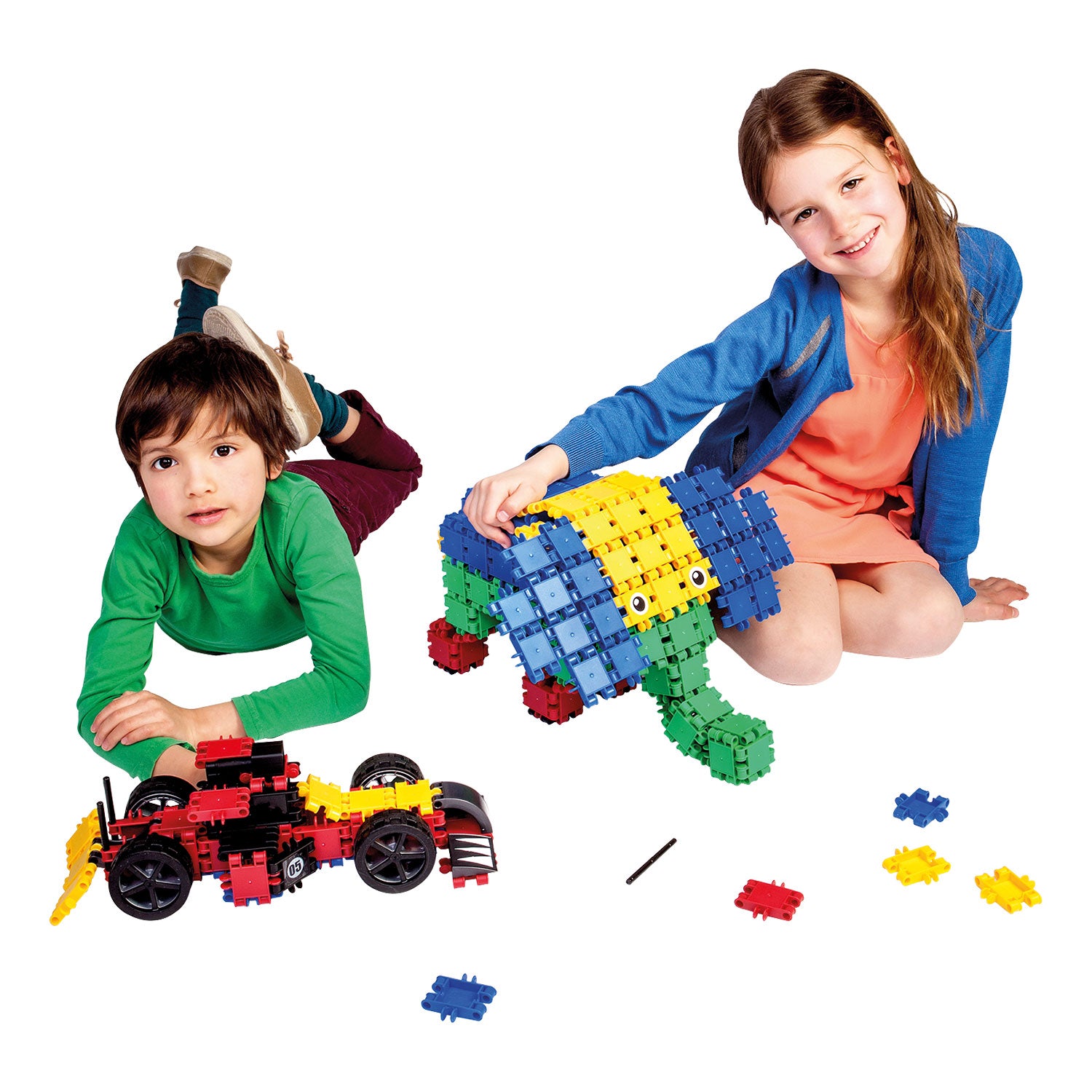 Clics - Clics rolbox bouwblokken - bouwset 15in1