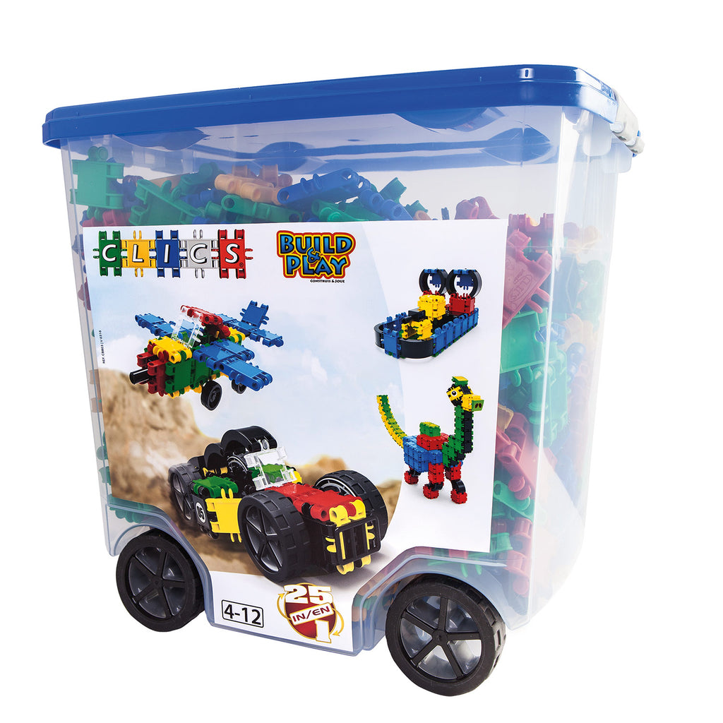Clics - Clics rolbox bouwblokken - bouwset 25in1