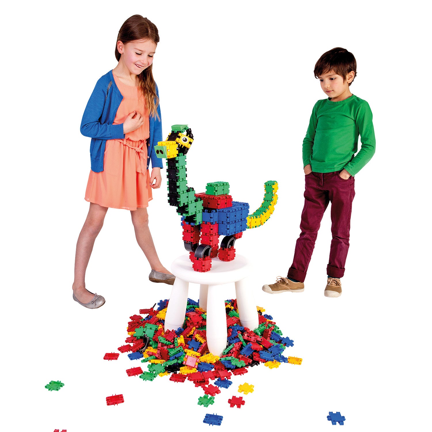Clics - Clics rolbox bouwblokken - bouwset 25in1