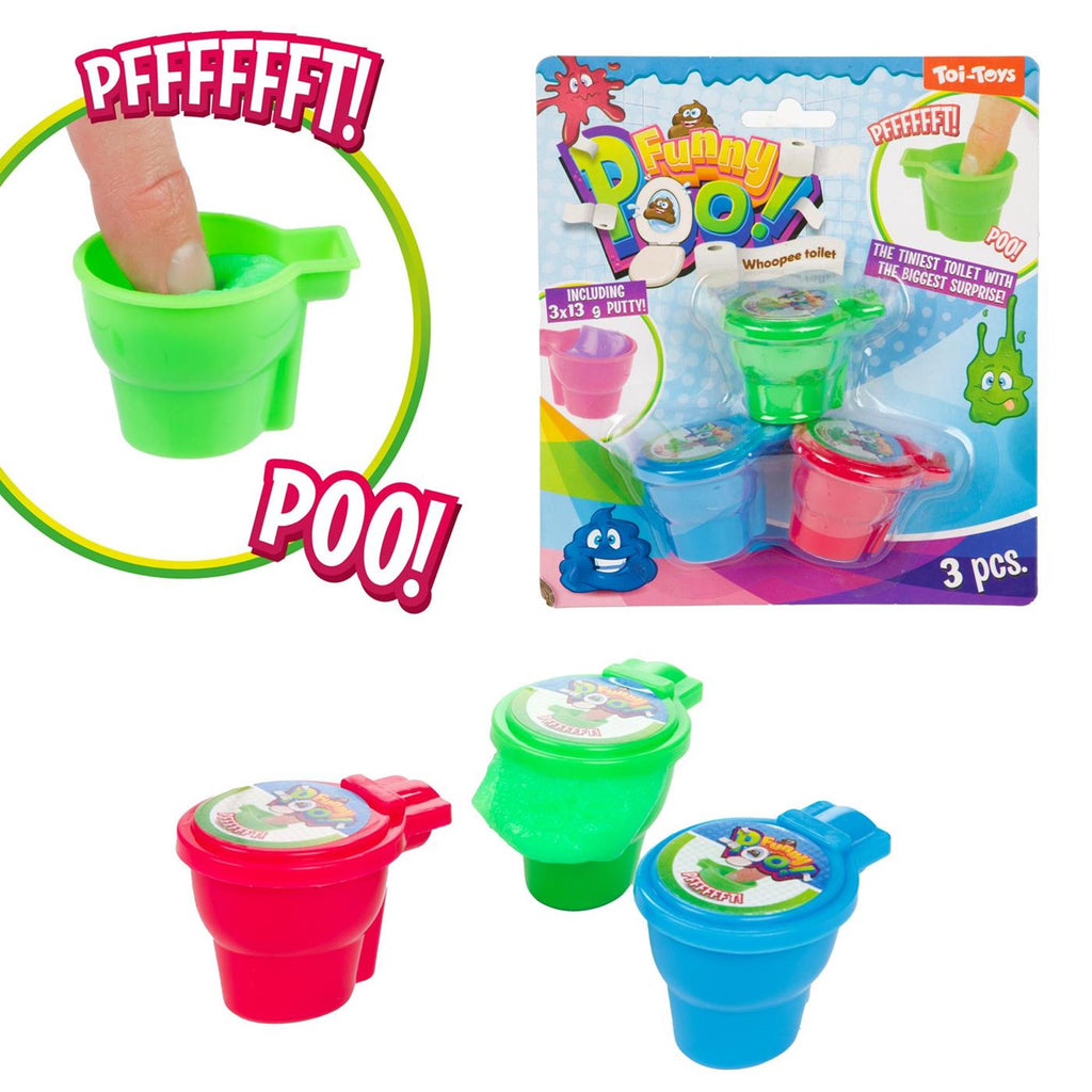 Toi-Toys - Toi-Toys Scheetputty in mini toilet 3st op kaart