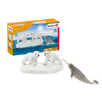 Schleich wild life - ijsberen glijfeestje speelfiguur