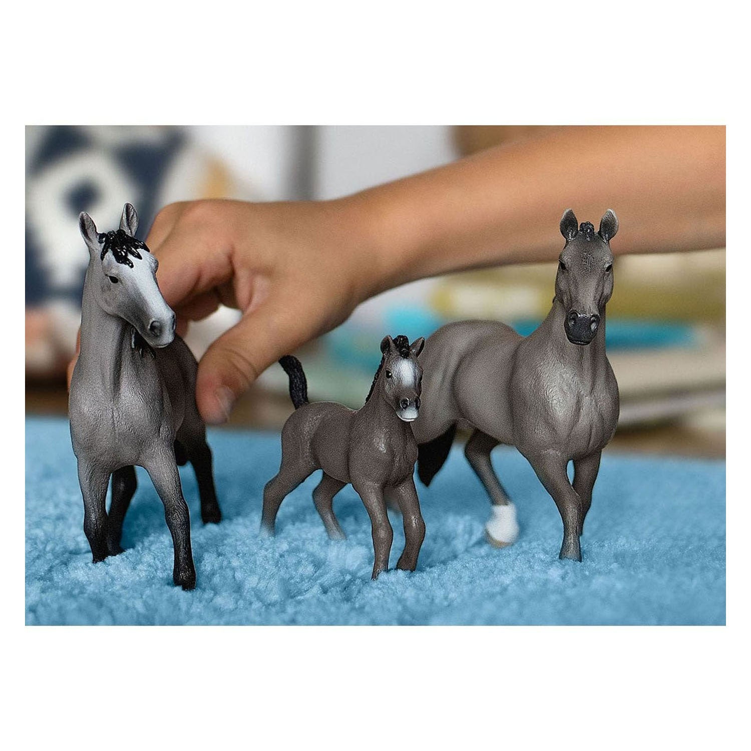 Schleich 13956 cheval de selle francais hengst | 2 stuks