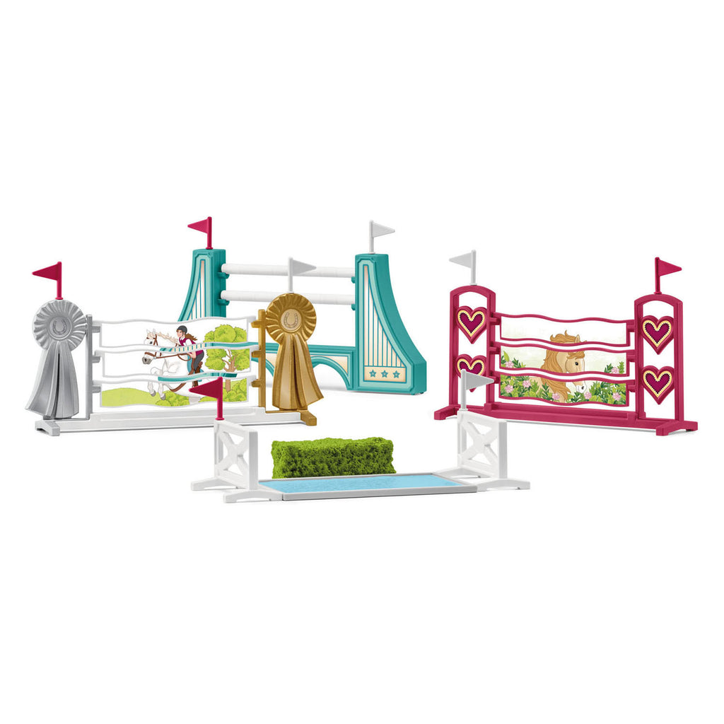 Schleich - paardenaccessoires voor de hindernisbaan 42612
