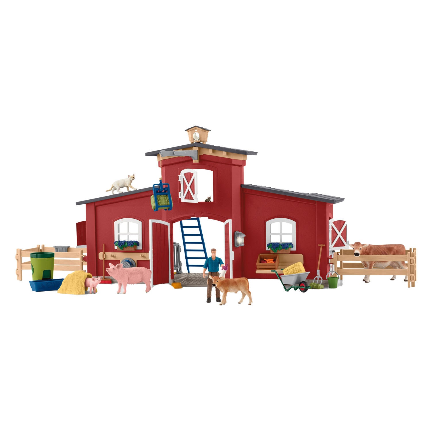 Schleich farm world grote stal rood 42606