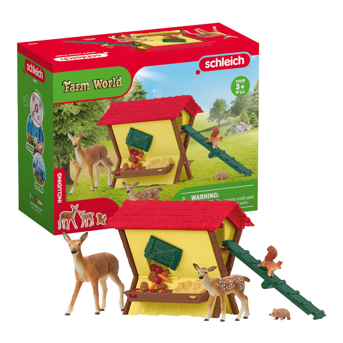 Schleich - farm world de bosdieren voeren 42658