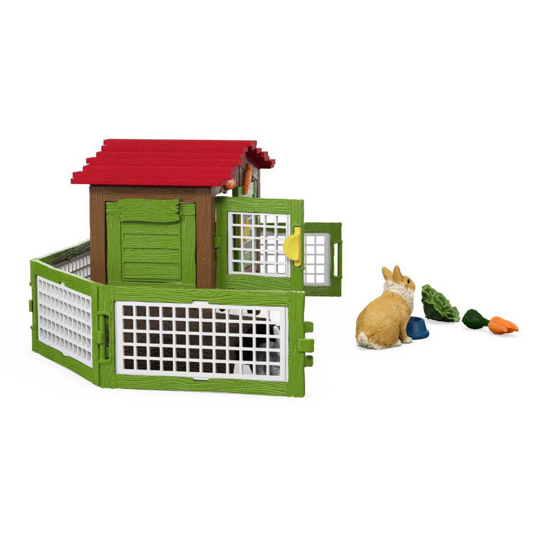 Schleich farm world - konijnenhok speelfiguur (42728)