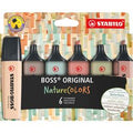 STABILO - STABILO Tekstmarker boss original kleuren ment beitelpunt 6 stuks