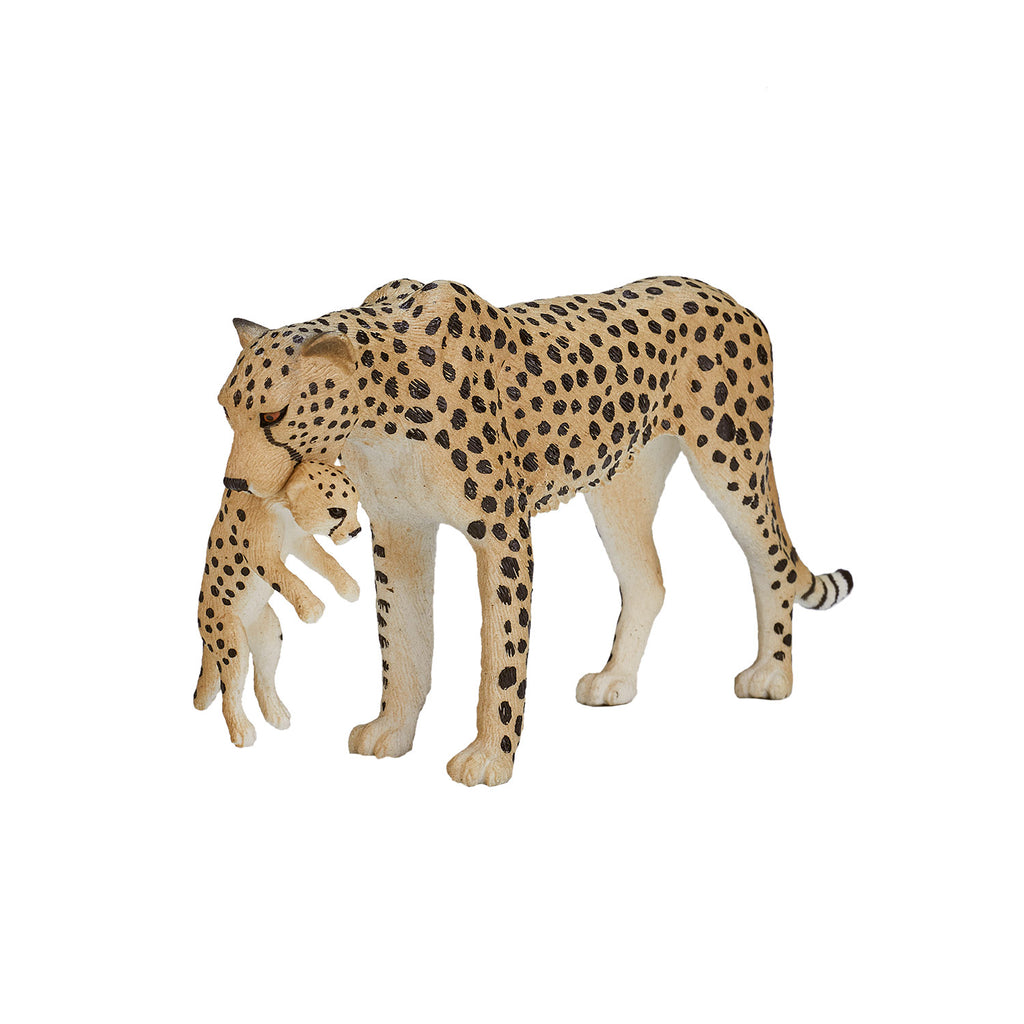 Mojo - wildlife cheetah vrouwtje met welp - 387167