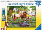 Ravensburger puzzel wilde paarden bij de rivier - legpuzzel - 300xxl stukjes