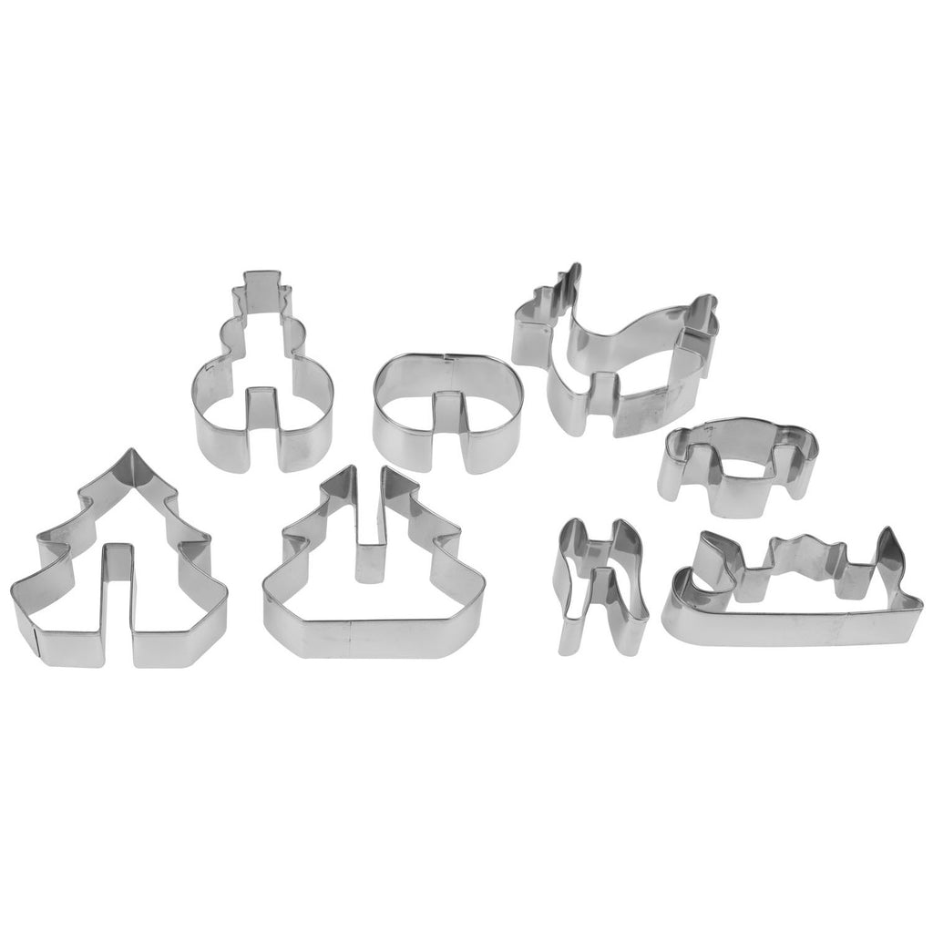 - Uitsteekvormenset 3D Kerstkoekjes 8dlg.