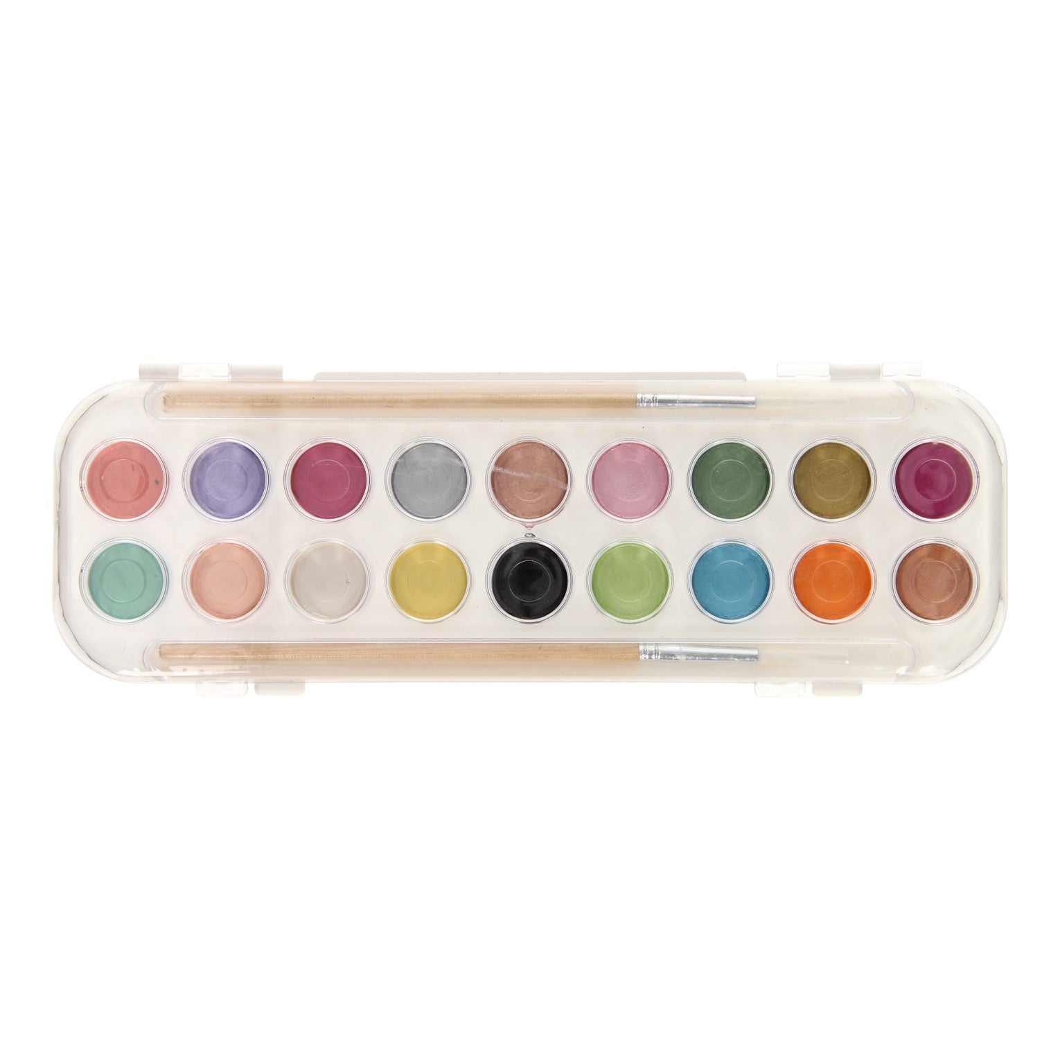 Artist waterverfset metallic 18 kleuren