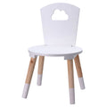 houten kinderstoel wit
