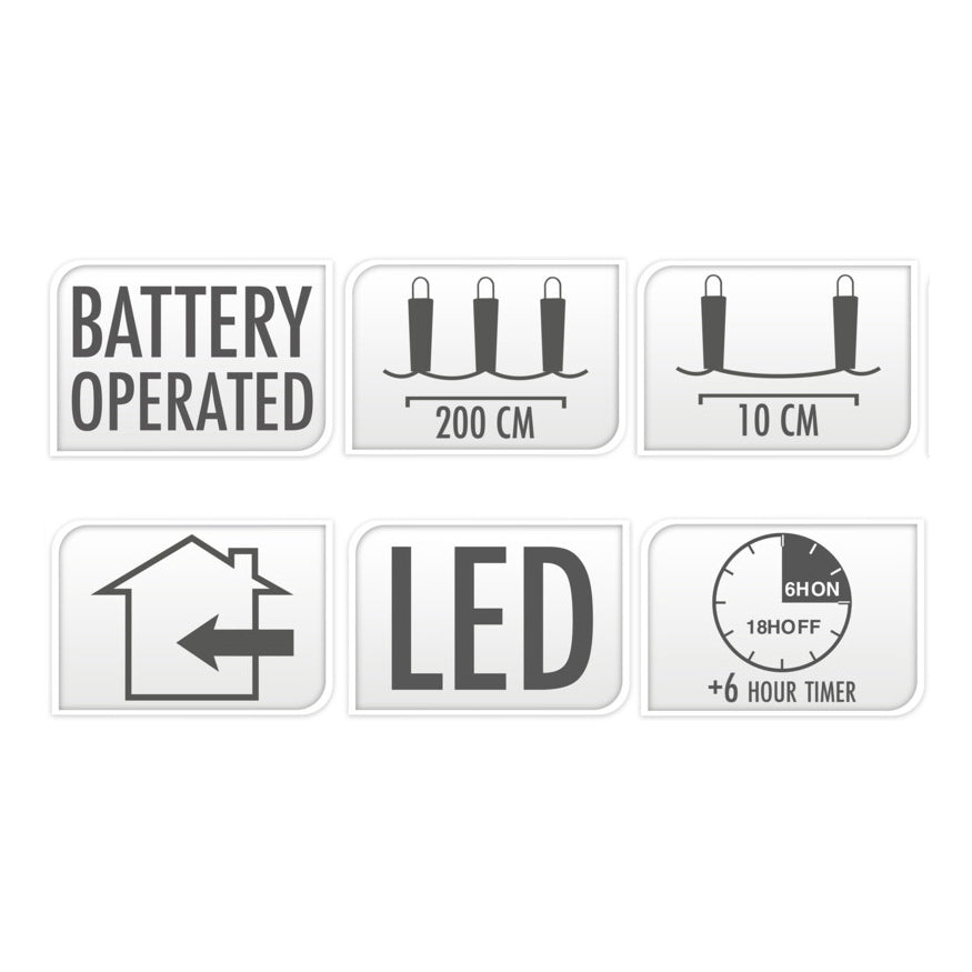 Home styling strengverlichting 20led 2m.multicolour