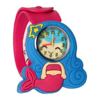 - Klaparmband met Horloge - Zeemeermin