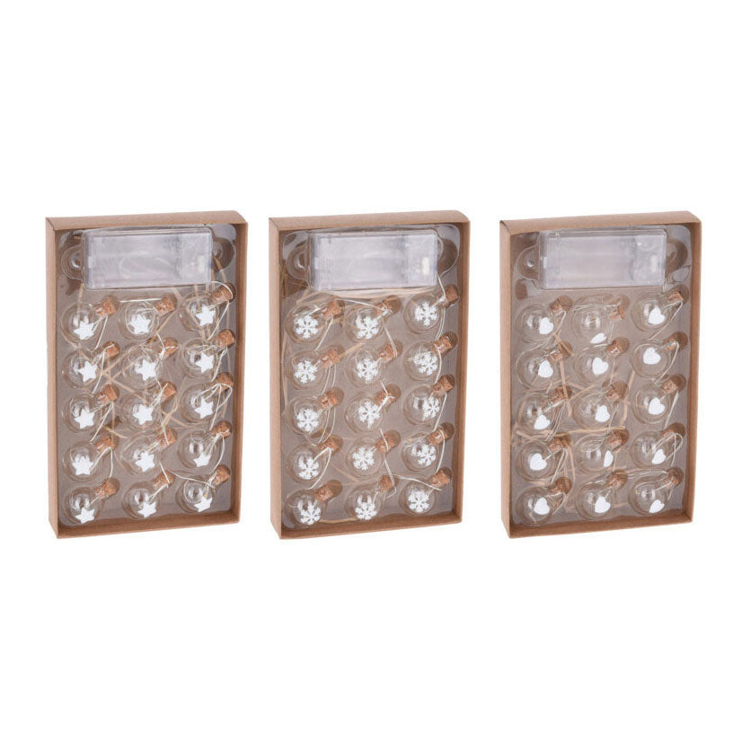 Koopman draadslinger met 15 kerstballetjes led warm white