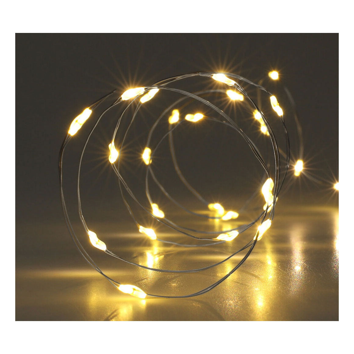 - Zilverdraad 40Led Warm White 195cm