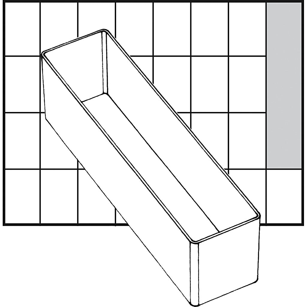 Raaco inzet box, afm a9-3, h: 47 mm, afm 163x39 mm, 1 stuk