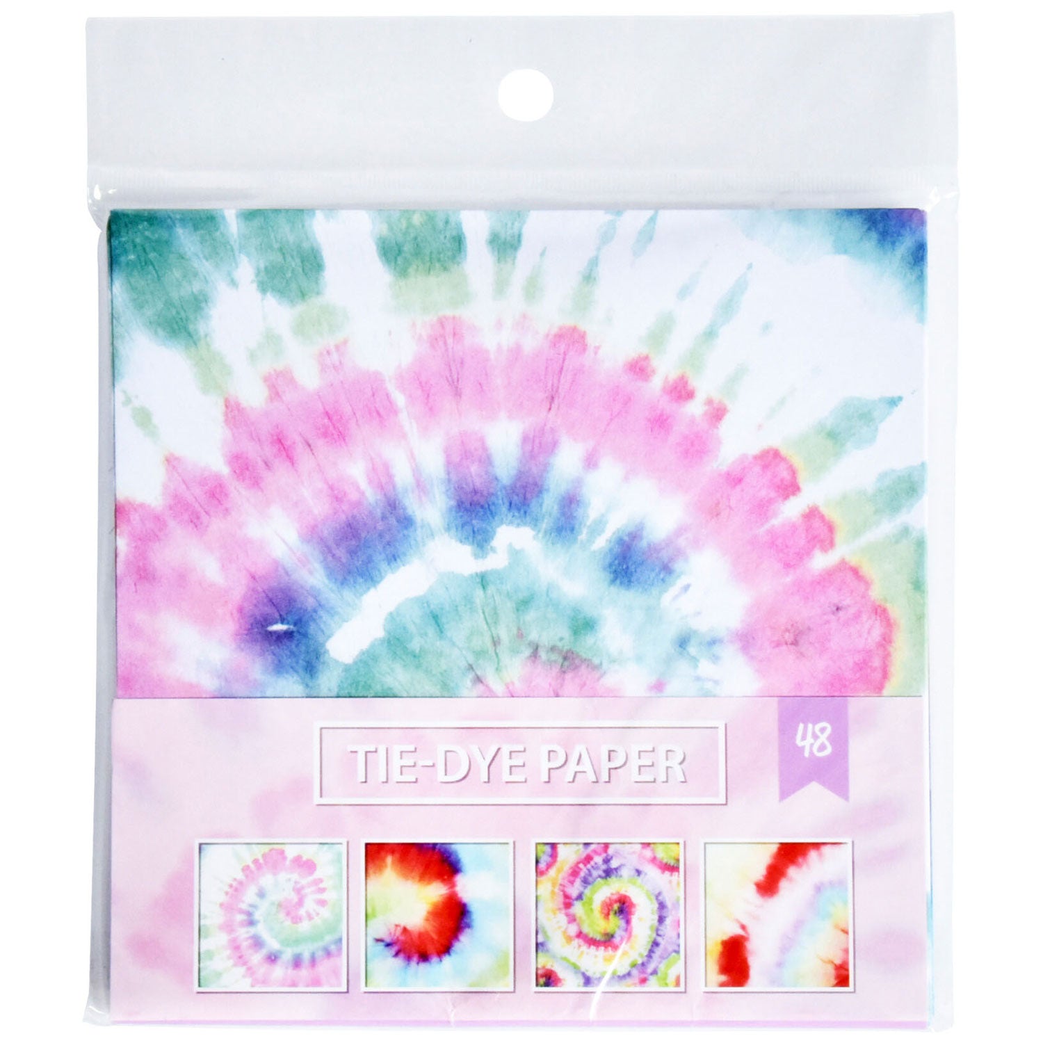 Papier gekleurd tie dye design