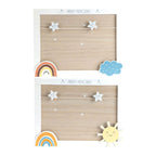 Memobord mdf regenboog