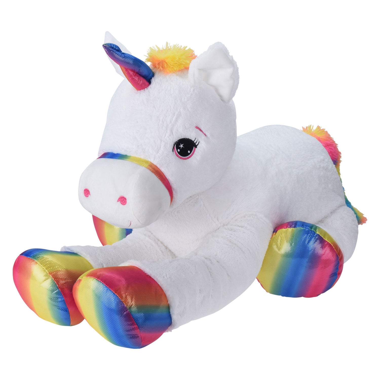 Pluchen eenhoornknuffel xxl, 87cm!