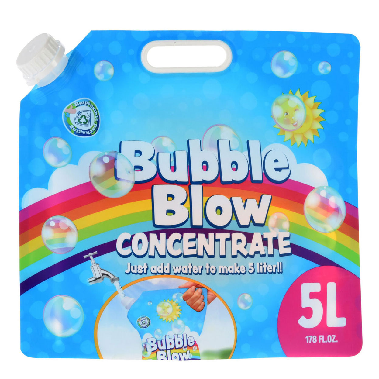 - Bellenblaas Geconcentreerd Mengen met Water Zak 5 Liter