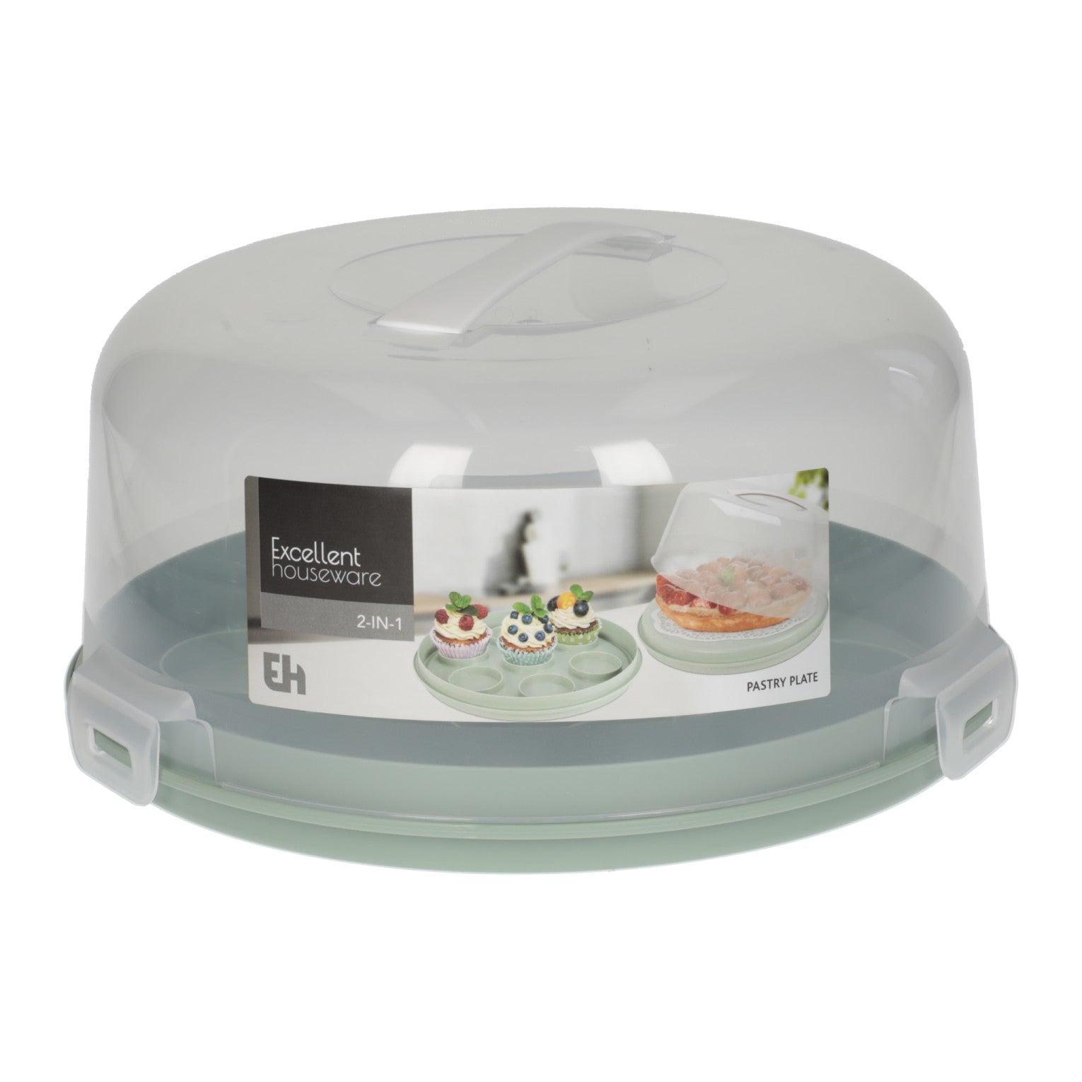 Excellent houseware taartdoos 2-in-1 kunststof