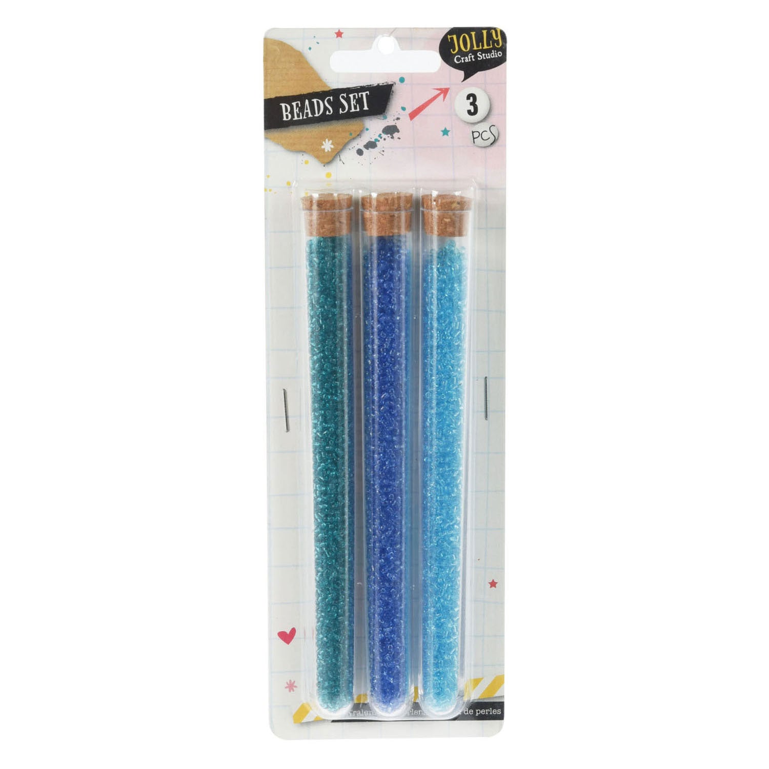 Kralen set van 3 tubes