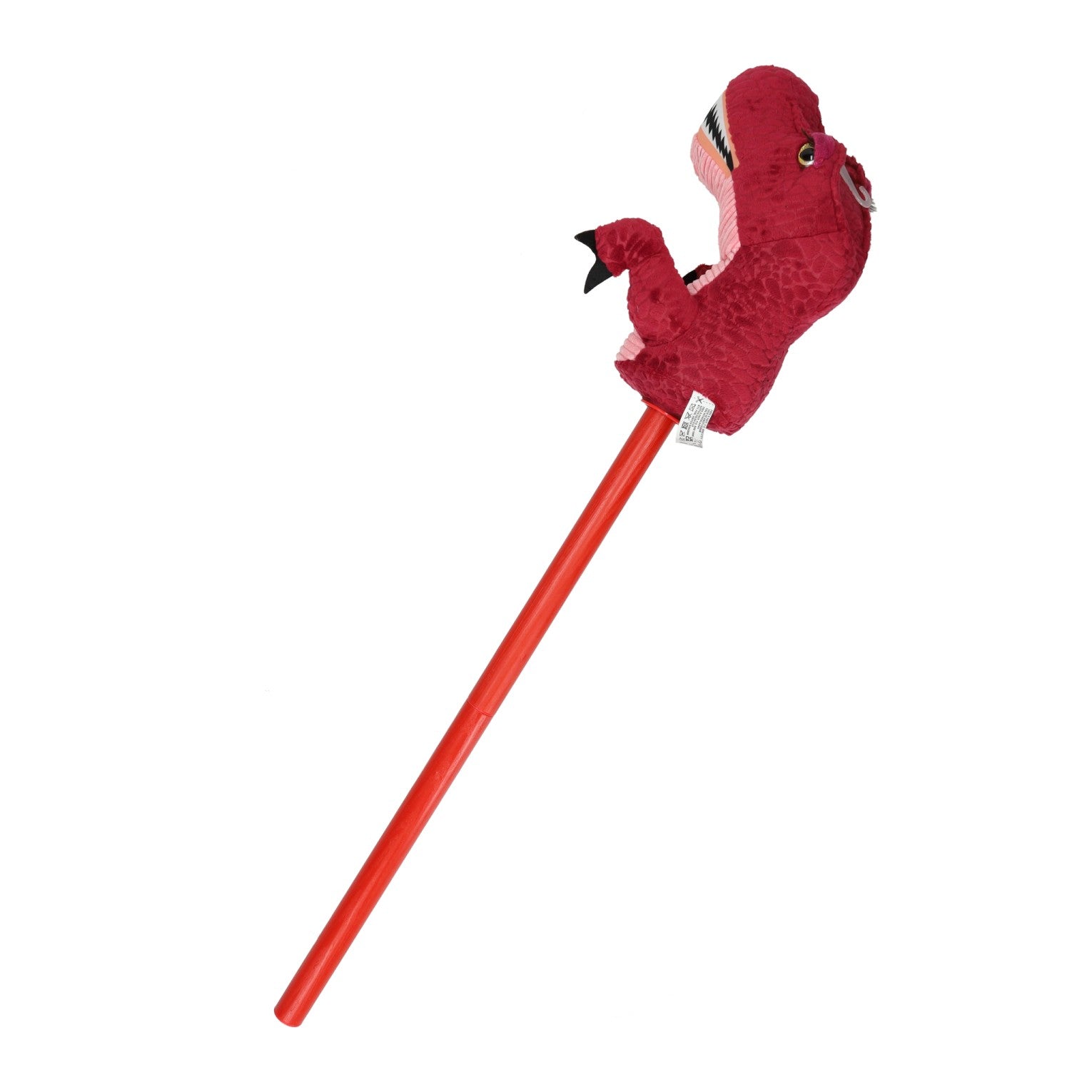 - Stokpaard Dino met Geluid Rood