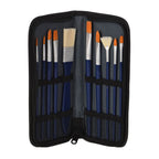 - Kwasten Set voor Olieverf in Opbergtas 10 stuks