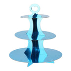 Etagere karton 3 laags blauw