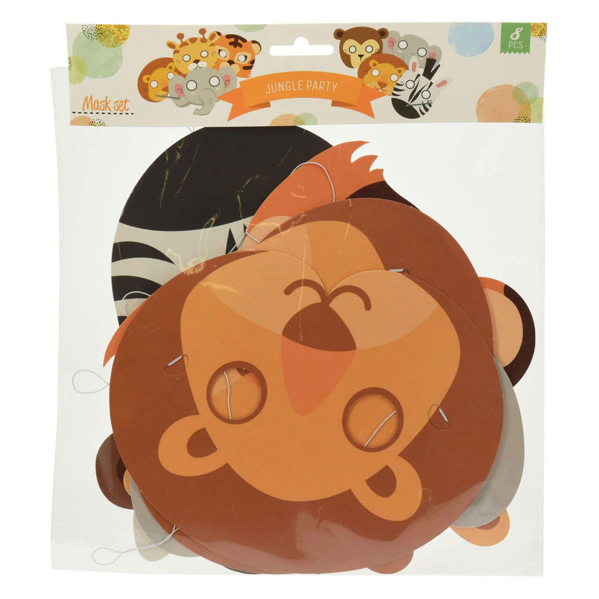 - Masker Jungle Papier Set 8st.