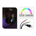 Headset gaming met microfoon en licht