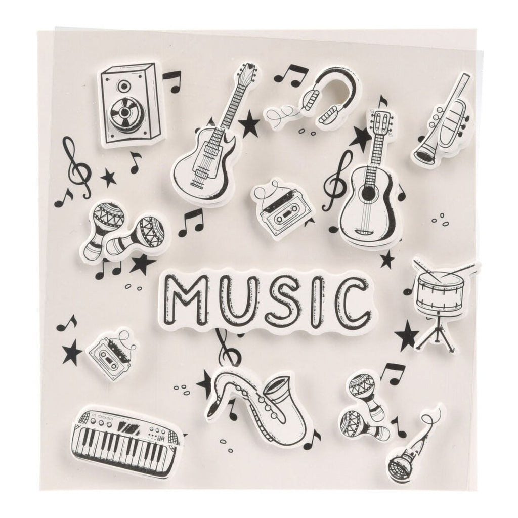 Stickers 3d muziek design