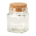 Excellent houseware voorraadpot glas met kurk deksel 160ml