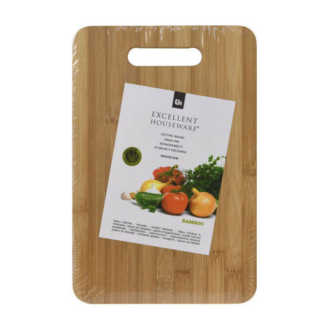 Home styling snijplank bamboe 30x20x1cm