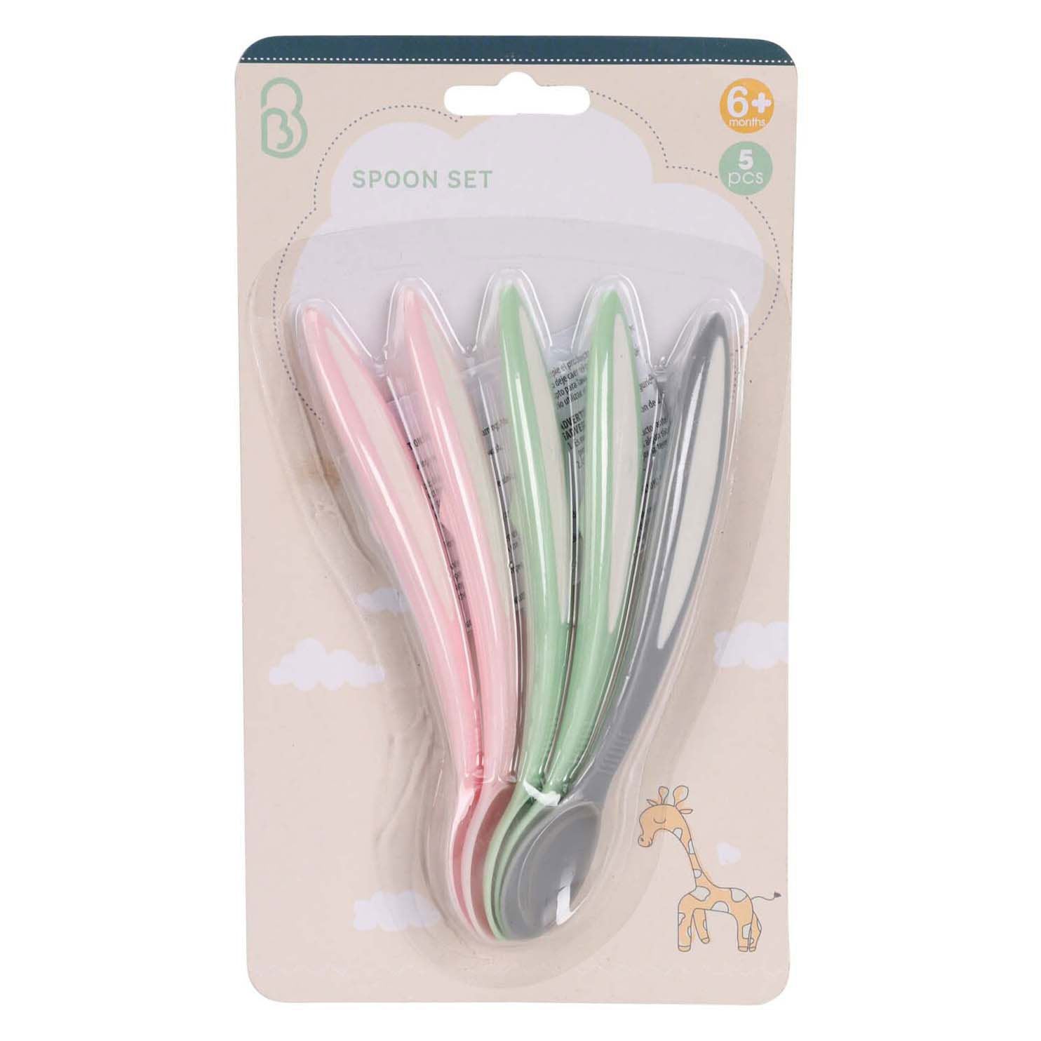 Set babylepels pastel, 5st.